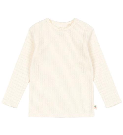 Konges Sløjd Bluse - Minnie - Buttercream m. Hulmønster