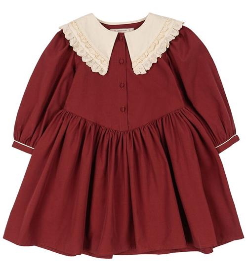 Konges Sløjd Kjole - Coeur Collar - Red Dahlia