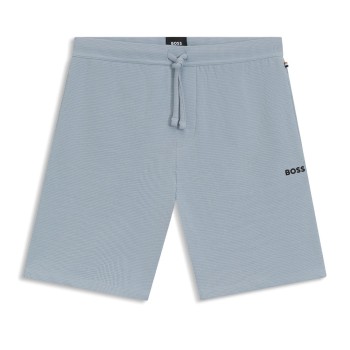 BOSS Waffle Nightwear Shorts Lyseblå X-Large Herre