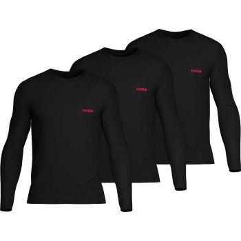 HUGO 3P Triplet Shirt Sort bomuld Large Herre