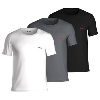HUGO 3P Triplet T-Shirt Grå/Sort bomuld XX-Large Herre