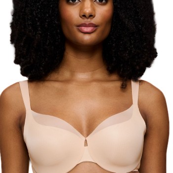 Triumph Bh BMU Illusion Curve Minimizer Bra Beige F 85 Dame