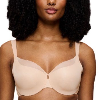 Triumph BH BMU Illusion Curve Minimizer Bra Beige E 70 Dame