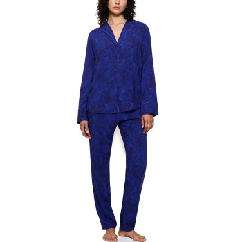 Triumph Boyfriend Fit Pyjama Mørkblå viskose 46 Dame