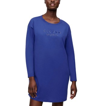 Triumph Long Sleeve Nightdress Mørkblå bomuld 40 Dame