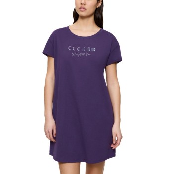 Triumph Nightdress Short Sleeve Lilla bomuld 42 Dame