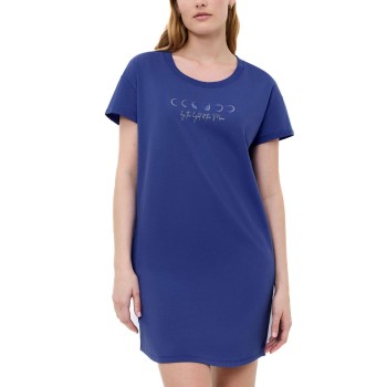 Triumph Nightdress Short Sleeve Mørkblå bomuld 36 Dame
