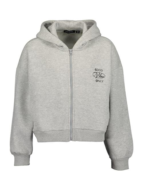 BLUE SEVEN Sweatjakke  grå-meleret / sort