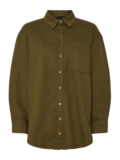 PIECES Bluse 'PCMAISIE'  oliven