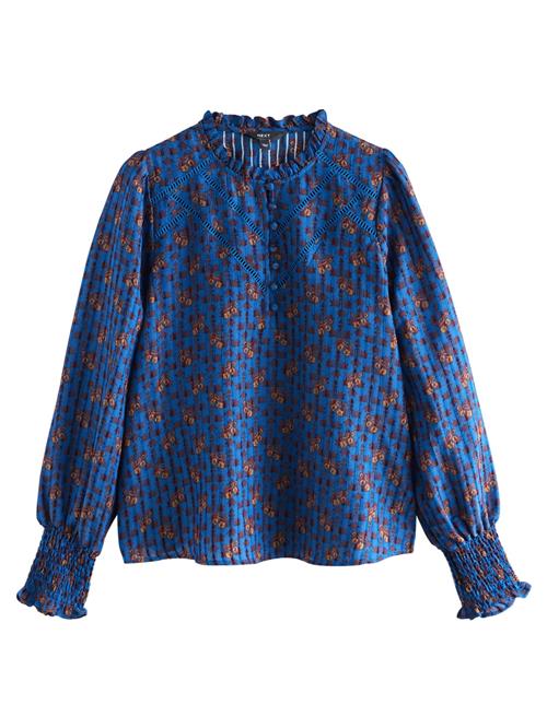 Next Bluse  blå / orange / vinrød