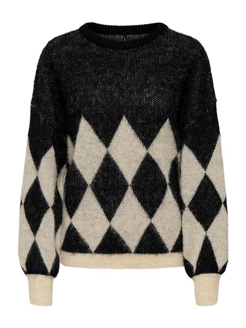 ONLY Pullover 'ONLNOEME'  beige / sort
