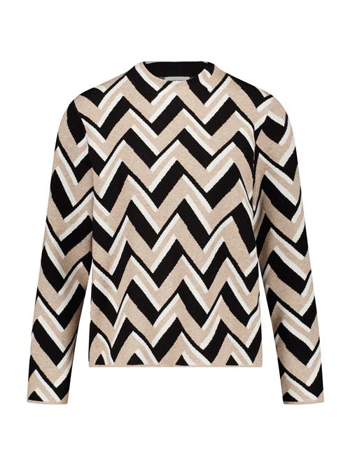 GERRY WEBER Pullover  beige / sort / hvid