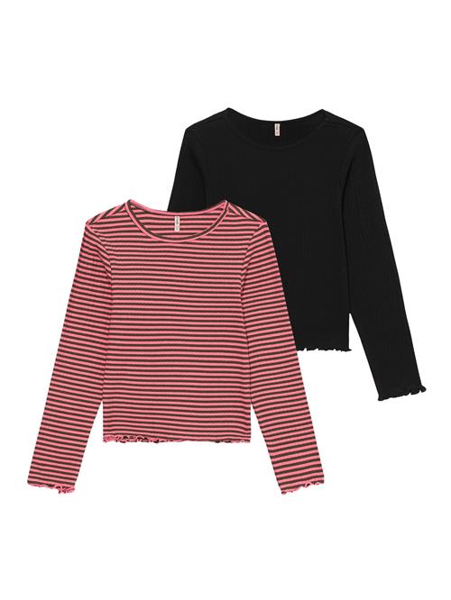 ONLY GIRLS Bluser & t-shirts 'KOGDIXI'  antracit / lys pink / sort