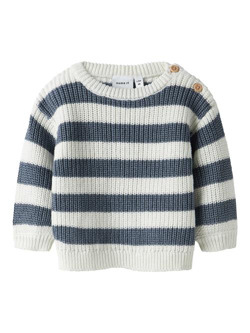Se NAME IT Pullover 'NBMOLFERT'  navy / hvid ved About You