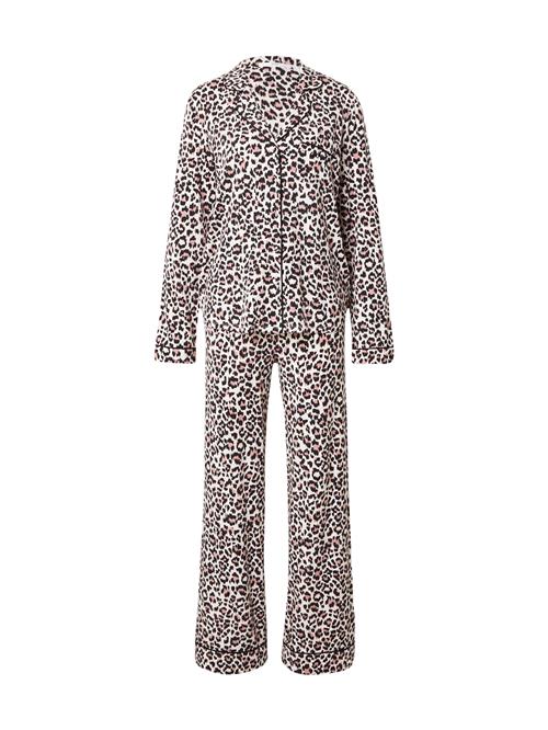 GUESS Pyjamas 'SASHA'  cappuccino / sort / hvid