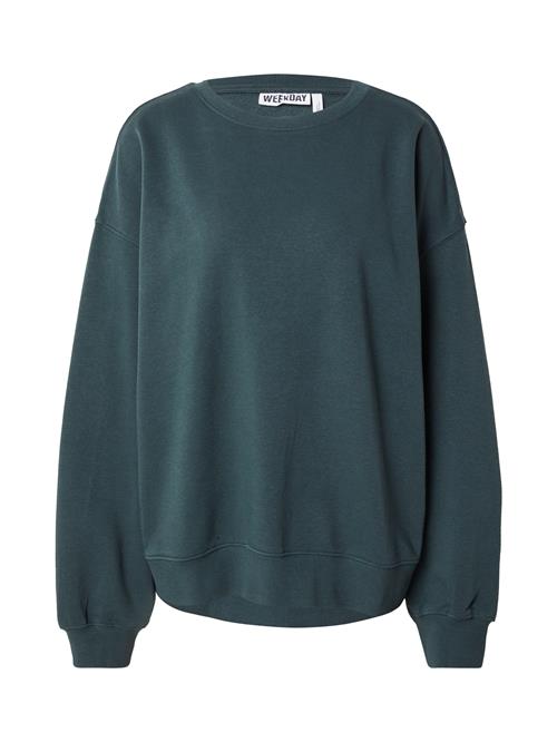 WEEKDAY Sweatshirt 'Tasha'  mørkegrøn