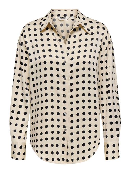 Se ONLY Bluse 'LYDIA'  beige / sort ved About You
