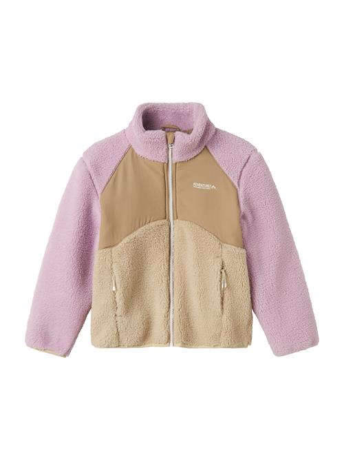 NAME IT Fleecejakke  beige / creme / orkidee