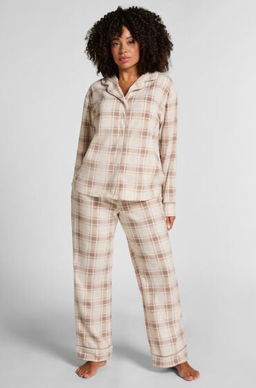 Hunkemöller Pyjamas polarfleece hvid