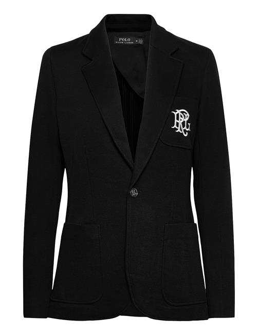 Double-Knit Jacquard Blazer Polo Ralph Lauren Black