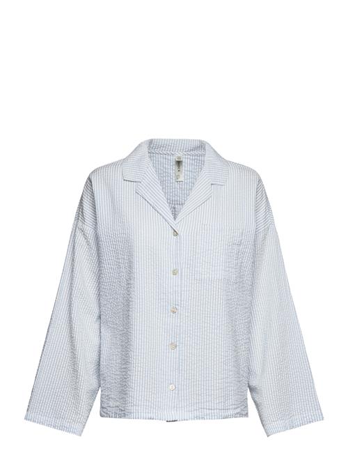 Pyjamasskjorte I Seersucker Lindex Blue