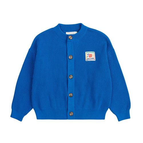 Bobo Choses Smiling Cardigan I Åbent Arbejde Blue 10-11 Y  Blå  10-11 år  mand