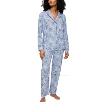 Triumph Boyfriend Fit Pyjama Lyseblå viskose 36 Dame
