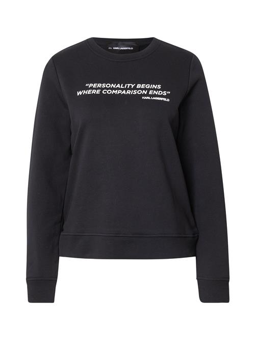 Karl Lagerfeld Sweatshirt  sort / hvid