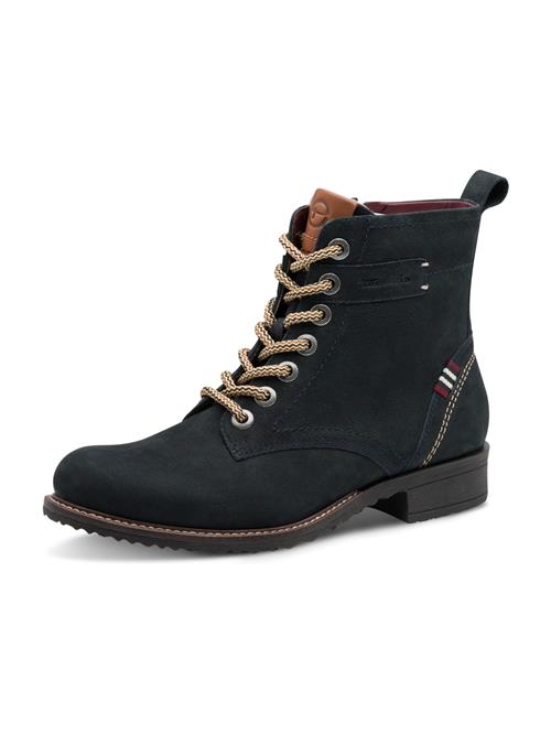 Tamaris Snørestøvletter  navy / hvid