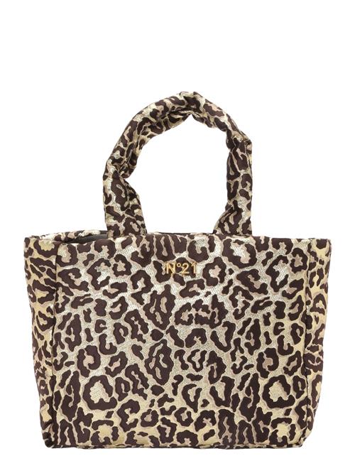 N°21 Shopper  beige / brun / sølvgrå