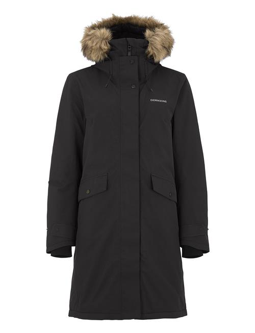 Emma Wns Parka Didriksons Black