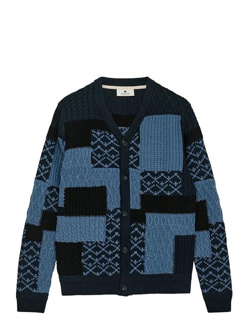 Aksvend Patchwork Knit Anerkjendt Navy