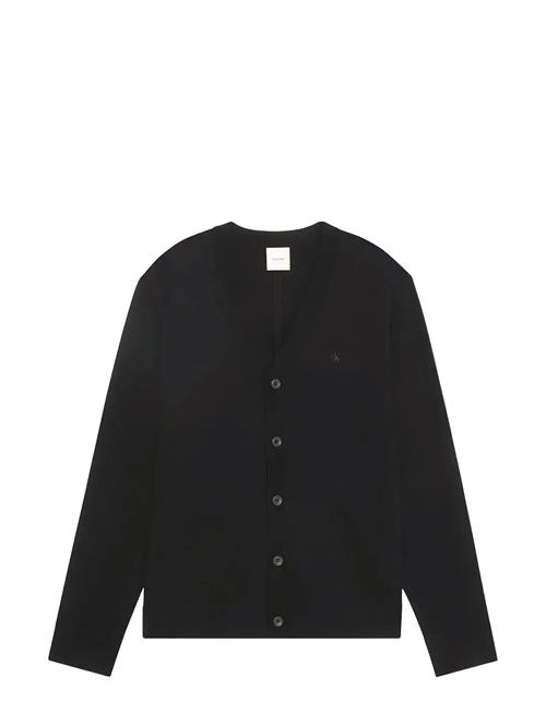 Ls 100 Merino Cardigan 14Gg Calvin Klein Black