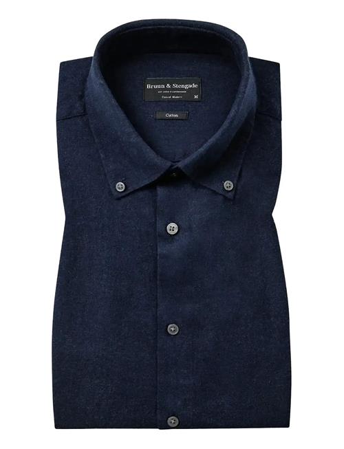 Bs Faruk Casual Modern Fit Shirt Bruun & Stengade Navy