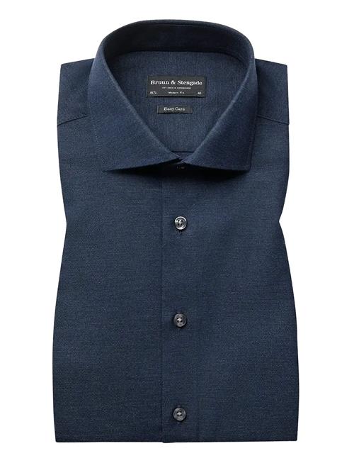 Bs Fernando Modern Fit Shirt Bruun & Stengade Navy