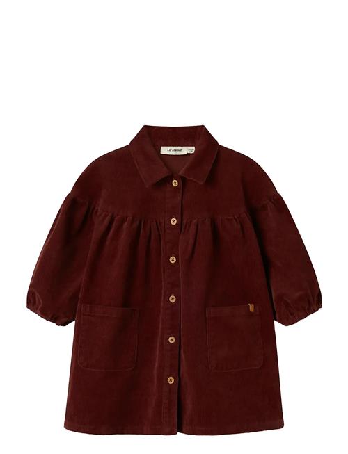 Nmfobert Loose Ls Cord Dress 4122-Hg Lil Lil'Atelier Red