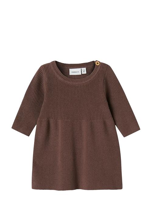 Nbfolivina Ls Knit Dress Name It Brown
