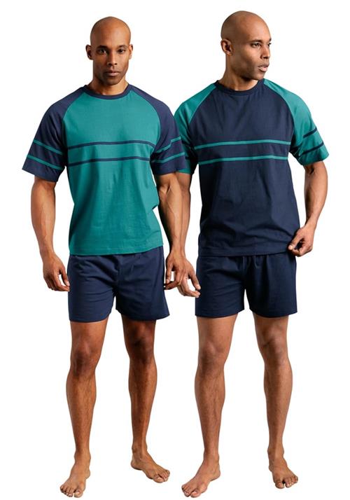 LE JOGGER Pyjamas kort  marin / petroleum