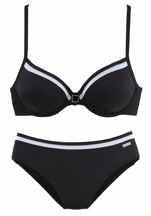 Se LASCANA Bikini  sort / hvid hos About You