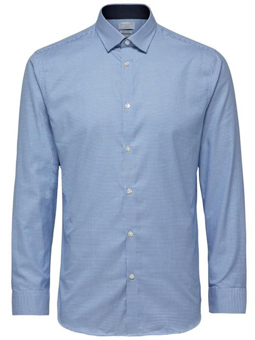 SELECTED Skjorte 'SHDoneNew-Mark'  blå / hvid