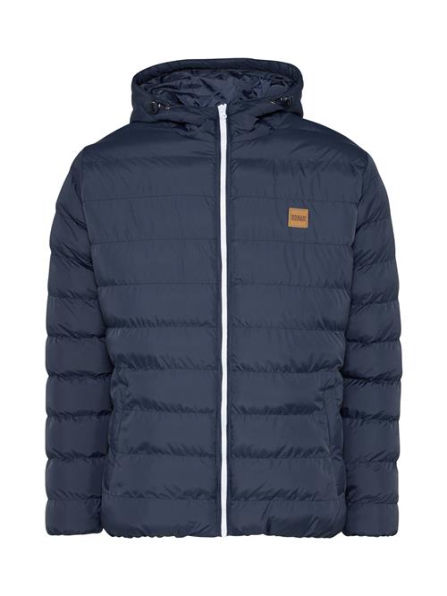 Se Urban Classics Vinterjakke 'BASIC BUBBLE'  navy / hvid hos About You