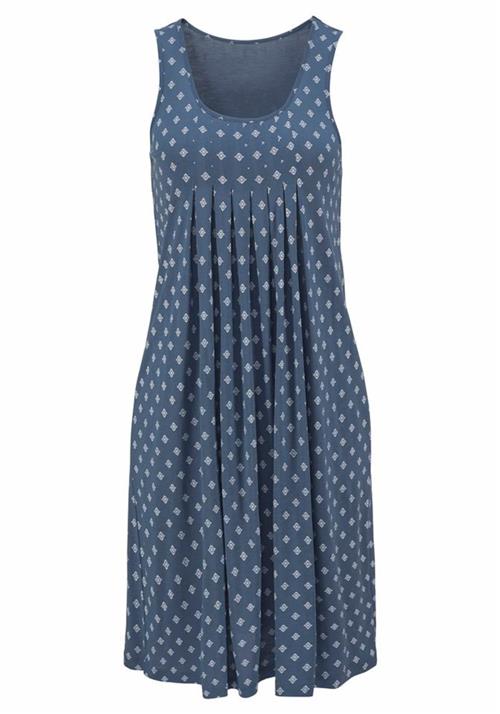BEACH TIME Strandkjole  blå / hvid