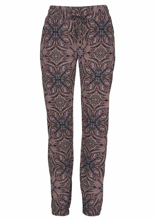 LASCANA Bukser  brun / grå / antracit / hvid