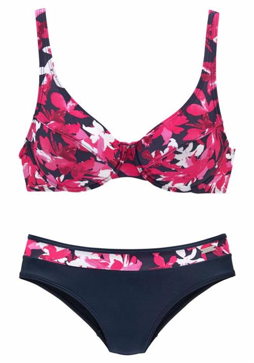 Se PETITE FLEUR Bikini  marin / pink / hvid hos About You
