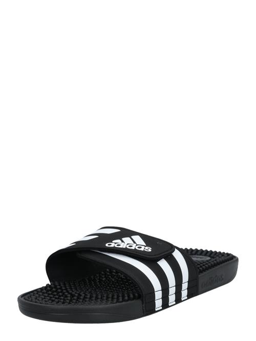 Se ADIDAS SPORTSWEAR Pantoletter 'Adissage'  sort / hvid hos About You