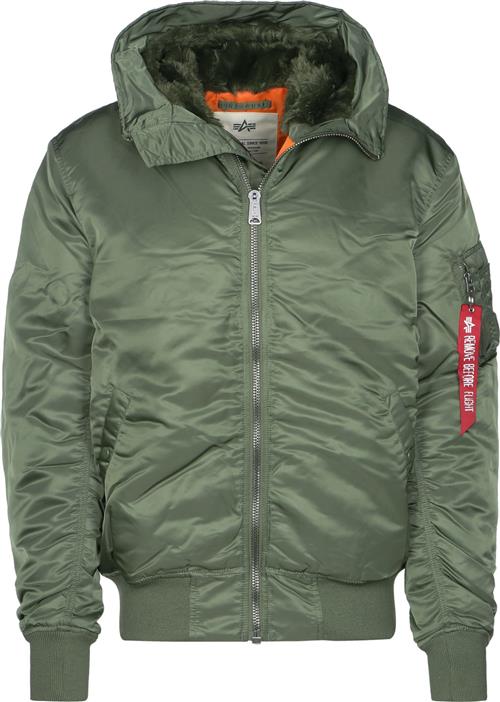 ALPHA INDUSTRIES Vinterjakke 'MA-1'  oliven / orange / rød / hvid