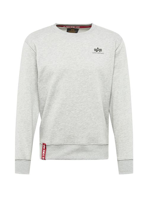 Se ALPHA INDUSTRIES Sweatshirt  grå-meleret / rød / sort hos About You