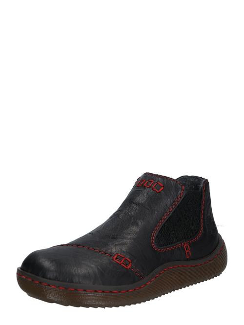 Rieker Chelsea Boots  brandrød / sort