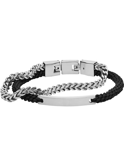 FOSSIL Armbånd  sort / sølv