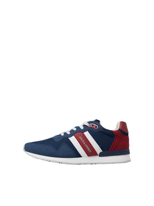 JACK & JONES Sneaker low 'Stellar'  mørkeblå / carminrød / hvid
